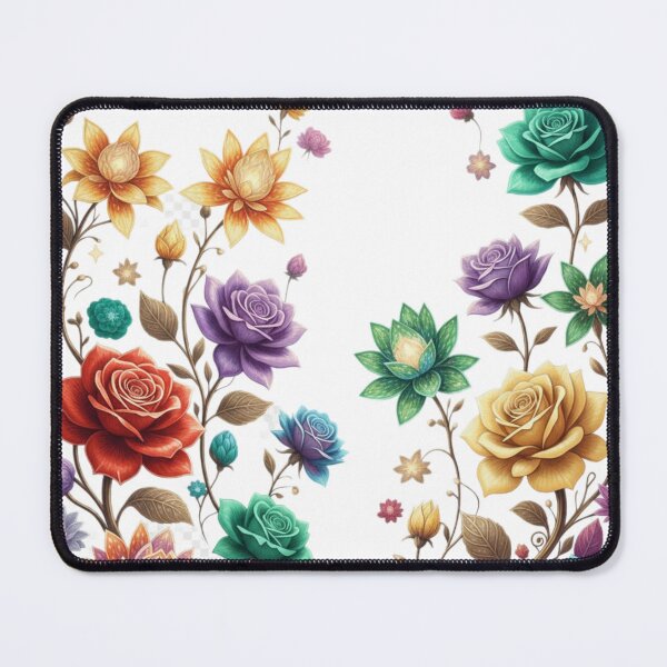Item preview, Enchanted Floral Mosaic: Multi-Colored Rare Flowers designed and sold by Fatomfatom.