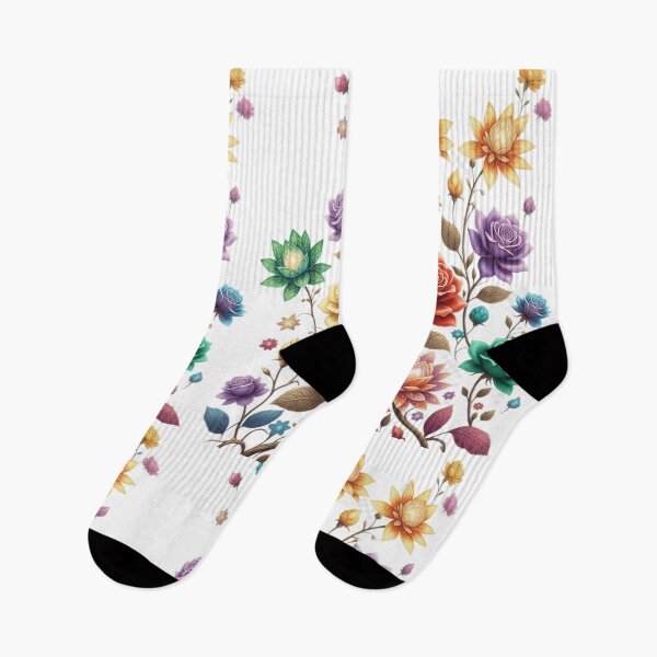 Item preview, Enchanted Floral Mosaic: Multi-Colored Rare Flowers designed and sold by Fatomfatom.