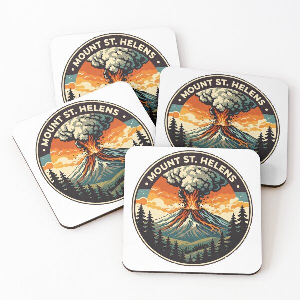 Item preview, Mount St. Helens Eruption Retro Volcano Art – Adventure Hiking Design designed and sold by Globalcitytees.