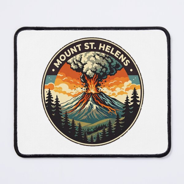 Item preview, Mount St. Helens Eruption Retro Volcano Art – Adventure Hiking Design designed and sold by Globalcitytees.