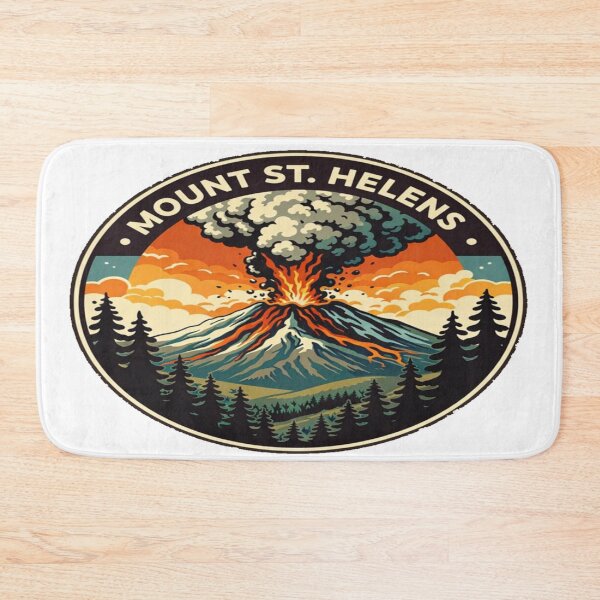 Item preview, Mount St. Helens Eruption Retro Volcano Art – Adventure Hiking Design designed and sold by Globalcitytees.