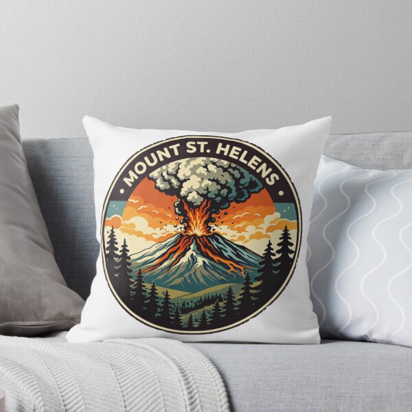 Item preview, Mount St. Helens Eruption Retro Volcano Art – Adventure Hiking Design designed and sold by Globalcitytees.