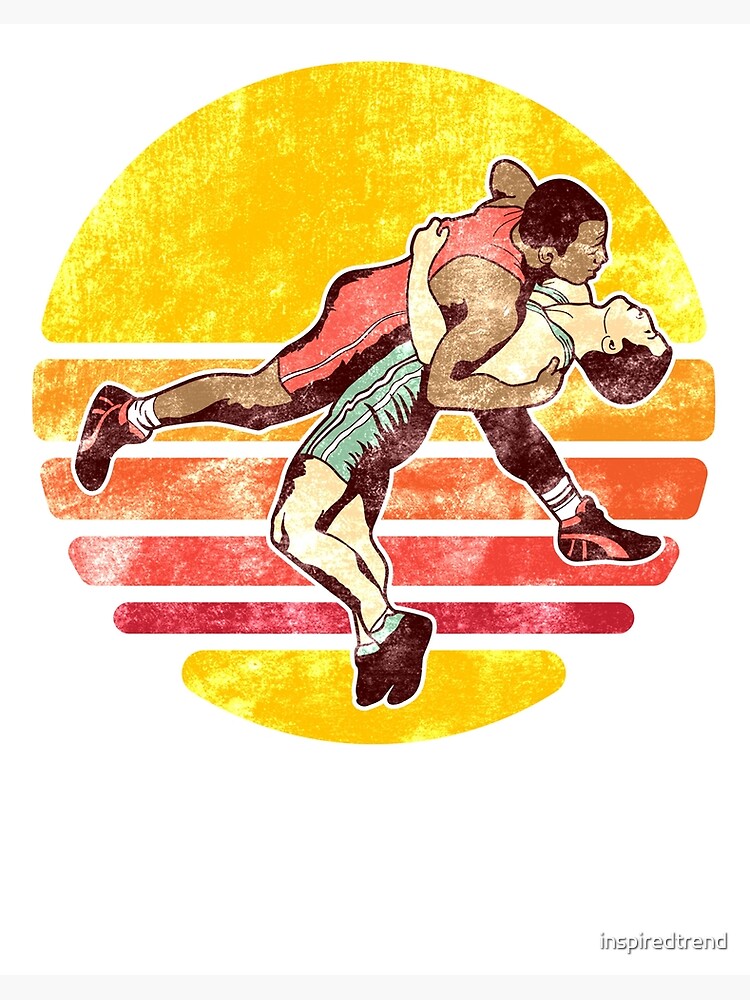 Personalized Wrestling Gift Wrestler Art Print Wrestling -  Portugal