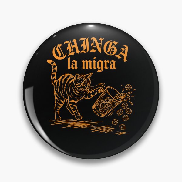 Item preview, Chinga La Migra Funny Cat Political Street Art designed and sold by RobertKnow.