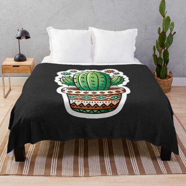 Item preview, Cute Potted Cactus Whimsical Plant Art Print designed and sold by PinUpPizzazz.