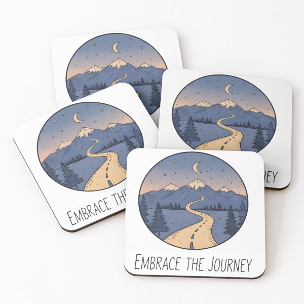 Item preview, Embrace The Journey Mountain Road Adventure Inspirational Nature Design designed and sold by Anointed Clothing.