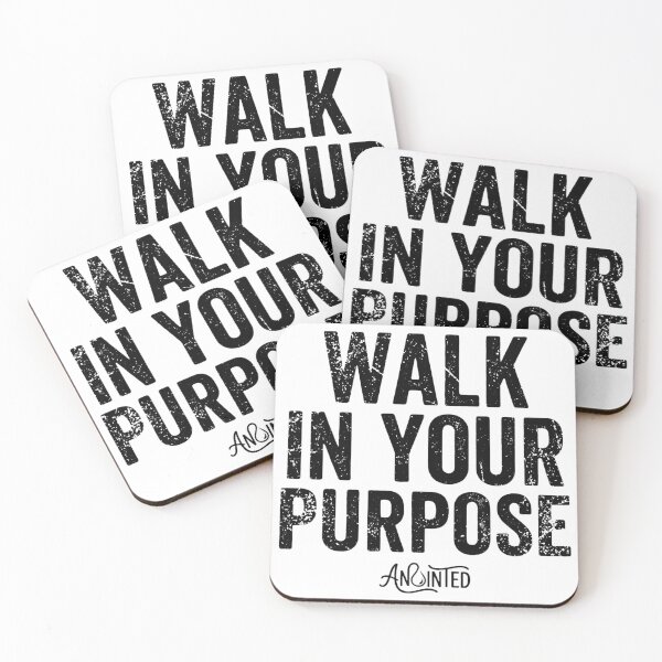 Item preview, Walk In Your Purpose Anointed Christian Faith Motivational Destiny Design designed and sold by Anointed Clothing.