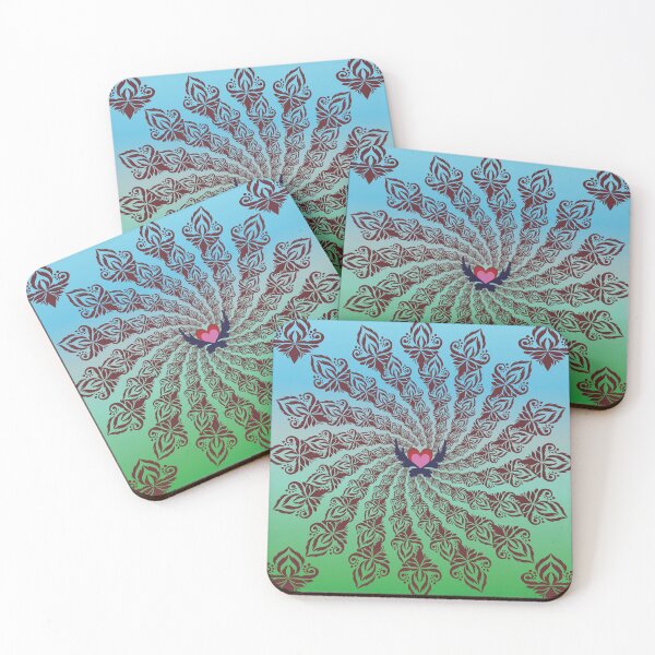 Item preview, Radiant Heart Mandala designed and sold by OIL Pattern Design .