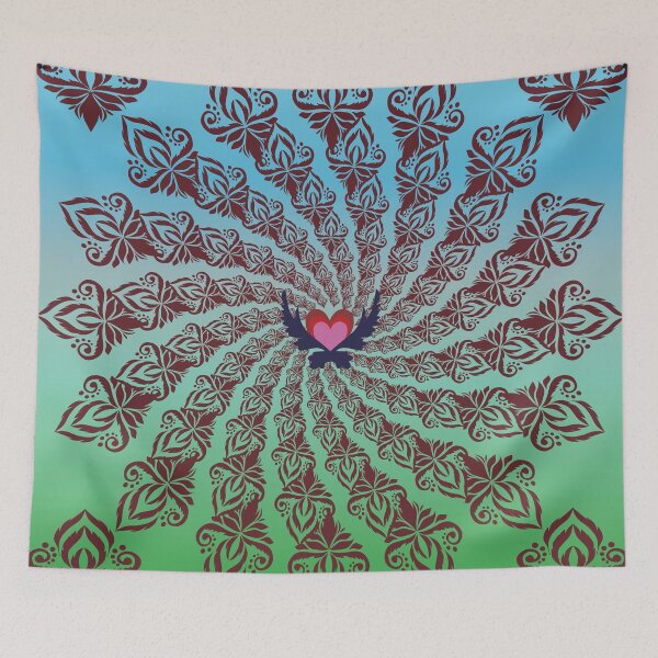 Item preview, Radiant Heart Mandala designed and sold by OIL Pattern Design .