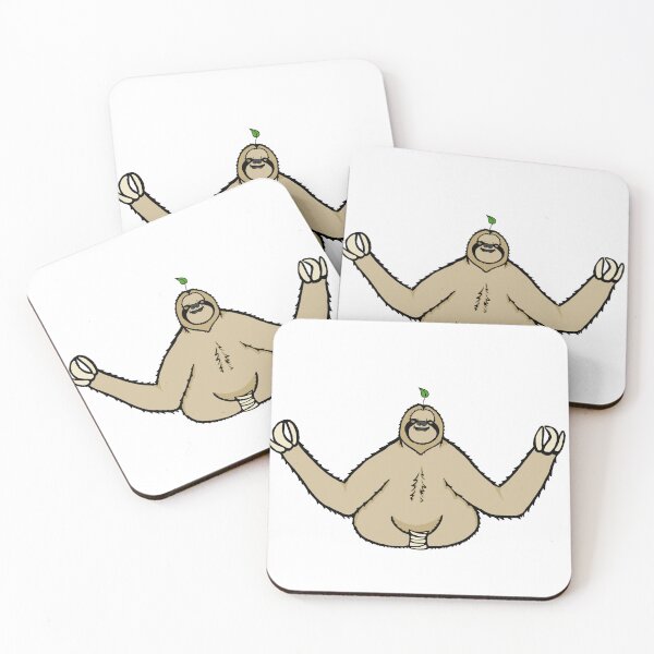 Item preview, meditation sloth designed and sold by Blockhead Designs.