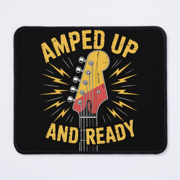 Item preview, Amped Up and Ready Guitar Headstock Grunge Punk Rock designed and sold by YaulTape.