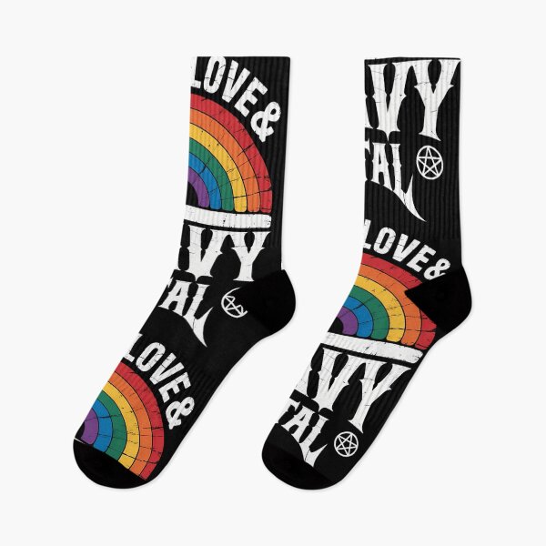 Item preview, Band Metal Rainbow Unicorn Peace Love & Heavy Metal designed and sold by YaulTape.