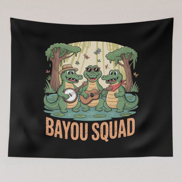 Item preview, Bayou Squad Louisiana Alligator Wildlife Travel Cajun designed and sold by YaulTape.