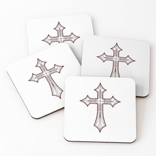 Item preview, Stained Glass Gothic Cross designed and sold by Sons of David.