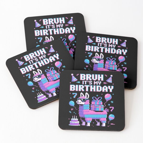 Item preview, Bruh Its My 7th Birthday Llama Pinata Boy Girl Party Bday designed and sold by MarryIsMonth.