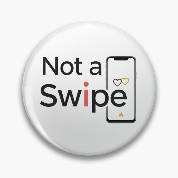 Item preview, Not A Swipe – Modern Anti Dating App Valentine Shirt designed and sold by AkuaEra.