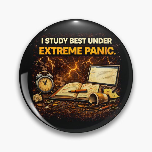 Item preview, I study best under extreme panic designed and sold by Plot Twist Outfitters.