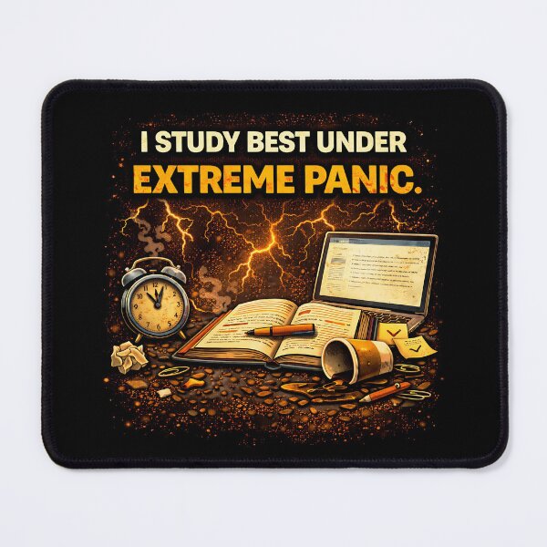 Item preview, I study best under extreme panic designed and sold by Plot Twist Outfitters.
