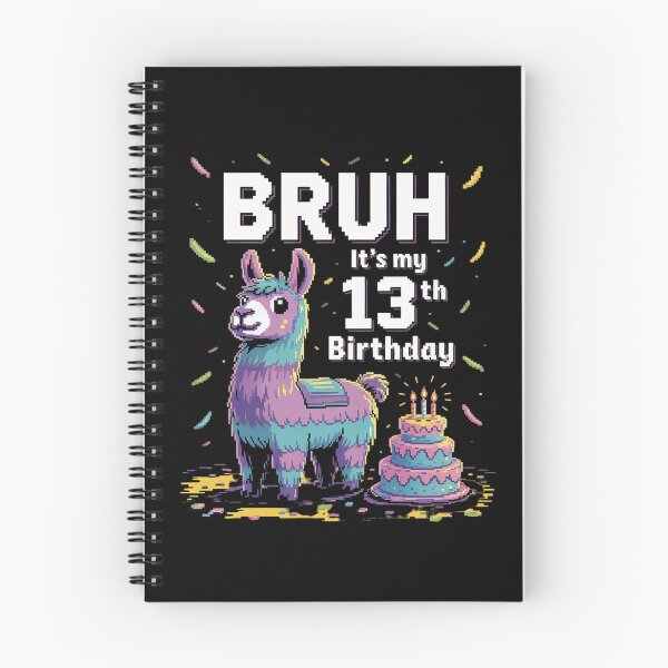 Item preview, Bruh Its My 13th Birthday Llama Pinata Boy Girl Family Party designed and sold by MarryIsMonth.