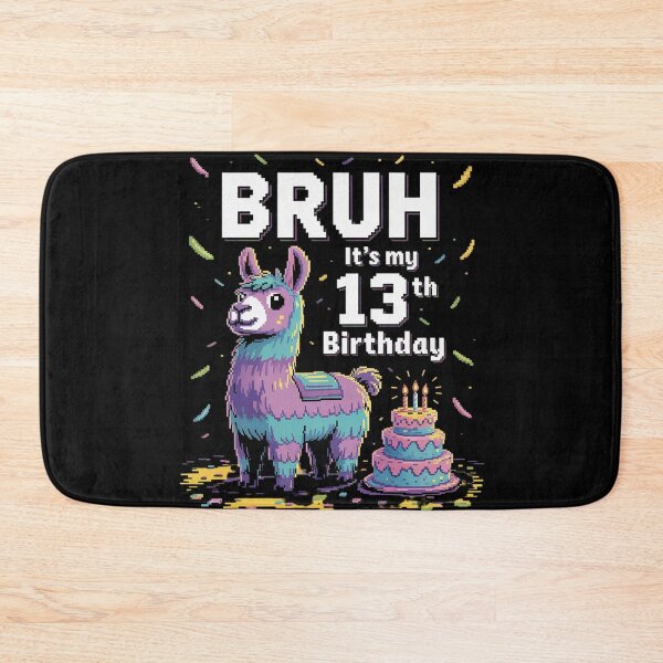 Item preview, Bruh Its My 13th Birthday Llama Pinata Boy Girl Family Party designed and sold by MarryIsMonth.