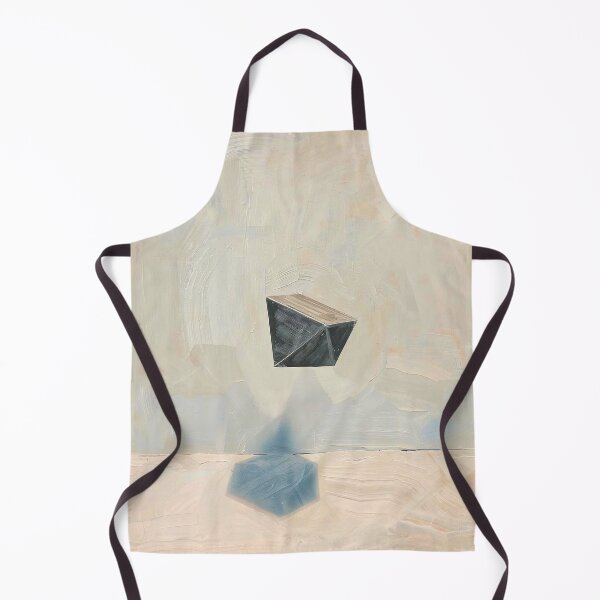 Item preview, Prism of Thought: Modern Abstract Impasto Geometric Prism and Blue Shadow Art designed and sold by Cozyartsss.