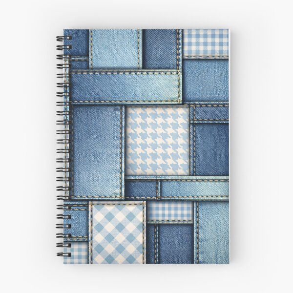 Item preview, Denim Patchwork Pattern designed and sold by Kaleidoscope Print.