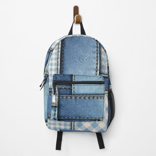 Item preview, Denim Patchwork Pattern designed and sold by Kaleidoscope Print.