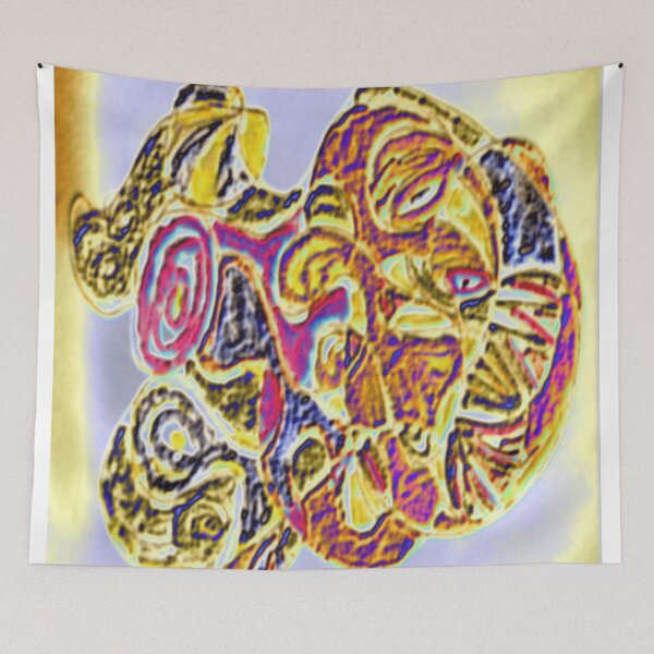 Item preview, psychedelic fossils in motion colorful geometric abstract design designed and sold by SmashingDeals.