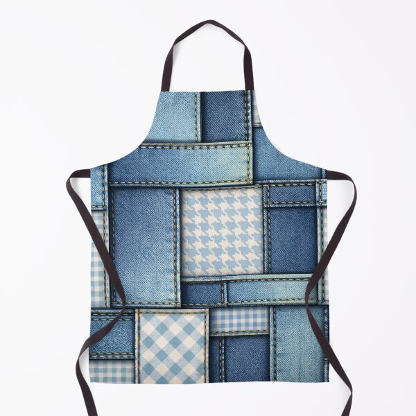 Item preview, Denim Patchwork Pattern designed and sold by Kaleidoscope Print.