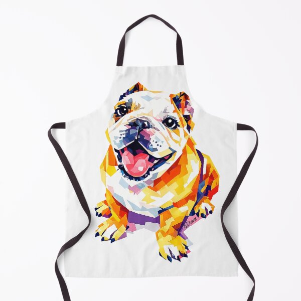 Item preview, English Bulldog in geometric abstract style designed and sold by Sunny Creations.