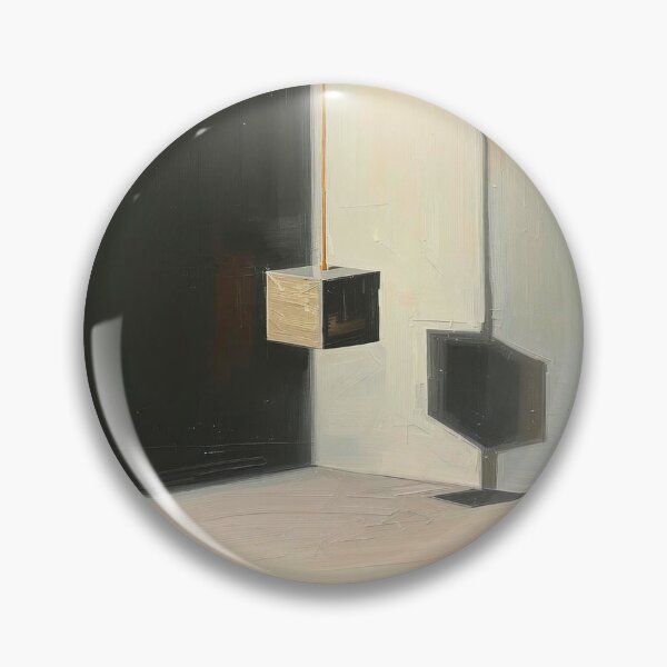 Item preview, The Suspended Cube: Modern Minimalist Industrial Geometry and Shadow Art designed and sold by Cozyartsss.