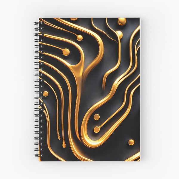 Item preview, Liquid Gold Lines designed and sold by Kaleidoscope Print.