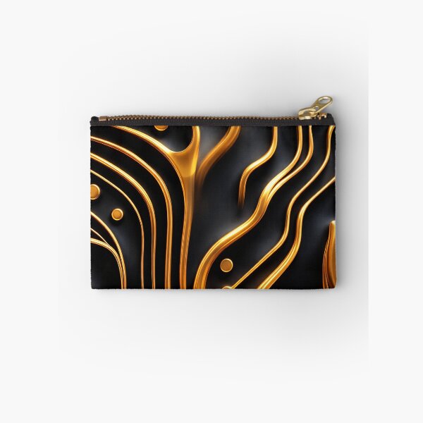 Item preview, Liquid Gold Lines designed and sold by Kaleidoscope Print.