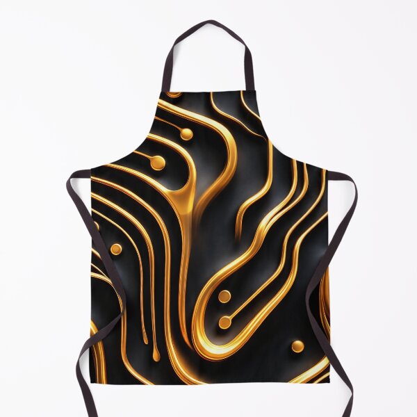 Item preview, Liquid Gold Lines designed and sold by Kaleidoscope Print.