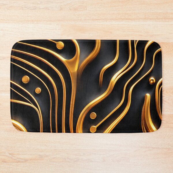 Item preview, Liquid Gold Lines designed and sold by Kaleidoscope Print.