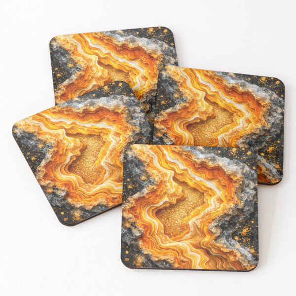 Item preview, Golden Geode Glow designed and sold by Kaleidoscope Print.