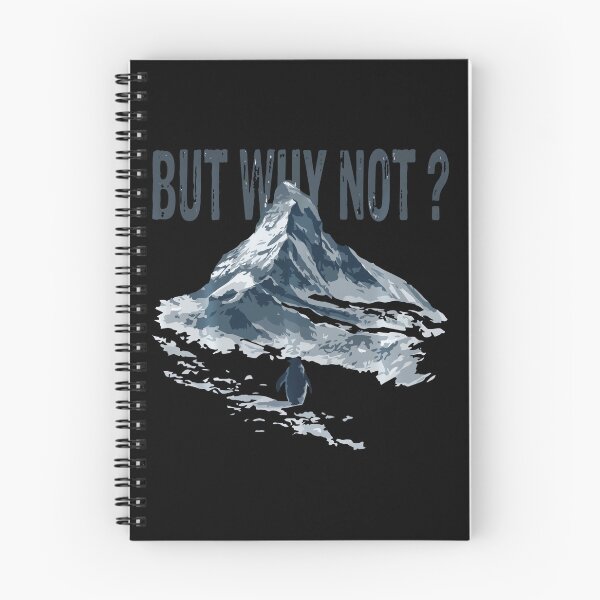Item preview, But Why Not Mountains Nihilist Penguin Trendy Meme designed and sold by redderkunziee.