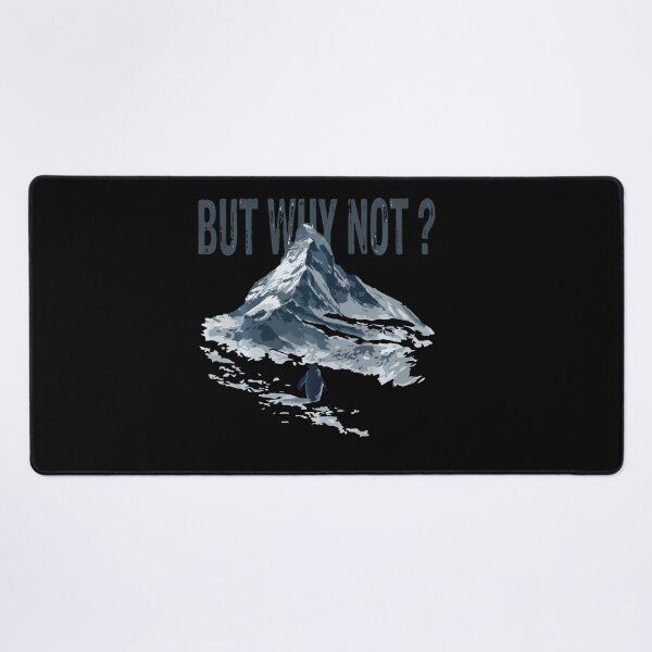 Item preview, But Why Not Mountains Nihilist Penguin Trendy Meme designed and sold by redderkunziee.