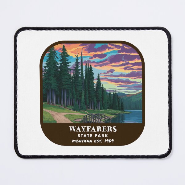 Item preview, Vintage Wayfarers State Park (Montana State Park) designed and sold by RabbitK.