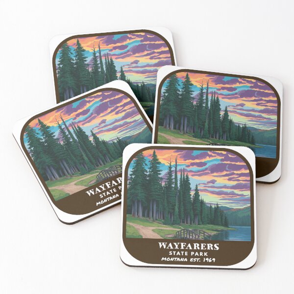 Item preview, Vintage Wayfarers State Park (Montana State Park) designed and sold by RabbitK.