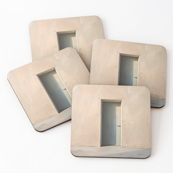 Item preview, The Silent Threshold: Modern Minimalist Surreal Doorway and Light Art designed and sold by Cozyartsss.
