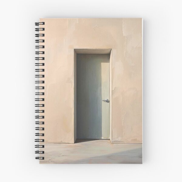 Item preview, The Silent Threshold: Modern Minimalist Surreal Doorway and Light Art designed and sold by Cozyartsss.