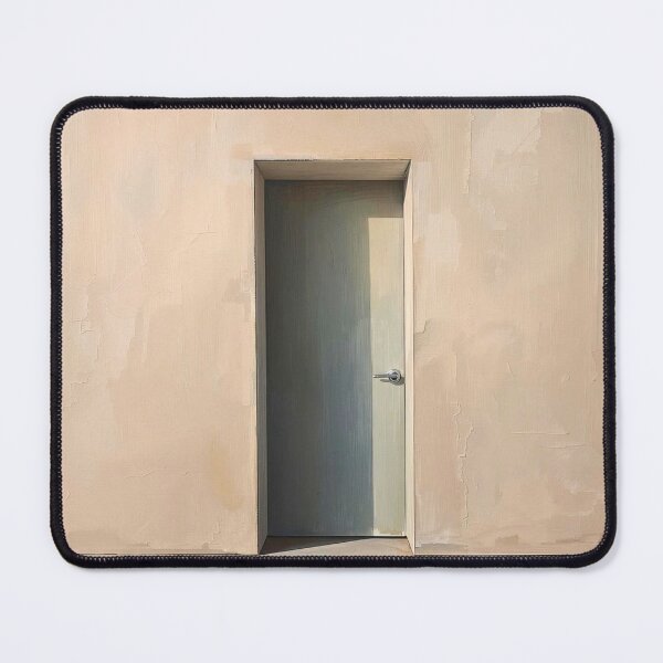 Item preview, The Silent Threshold: Modern Minimalist Surreal Doorway and Light Art designed and sold by Cozyartsss.
