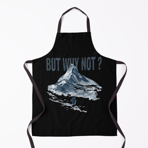 Item preview, But Why Not Mountains Nihilist Penguin Trendy Meme designed and sold by redderkunziee.