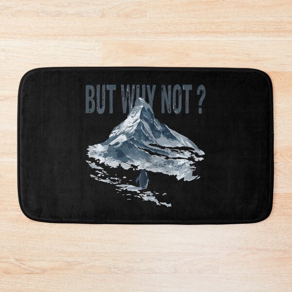 Item preview, But Why Not Mountains Nihilist Penguin Trendy Meme designed and sold by redderkunziee.