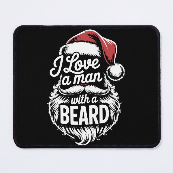 Item preview, Christmas I Love A Man With A Beard Funny Santa Claus Grunge designed and sold by YaulTape.