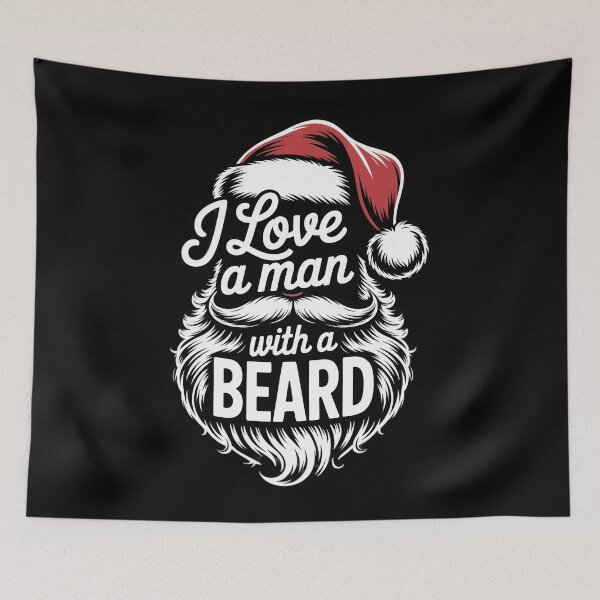Item preview, Christmas I Love A Man With A Beard Funny Santa Claus Grunge designed and sold by YaulTape.