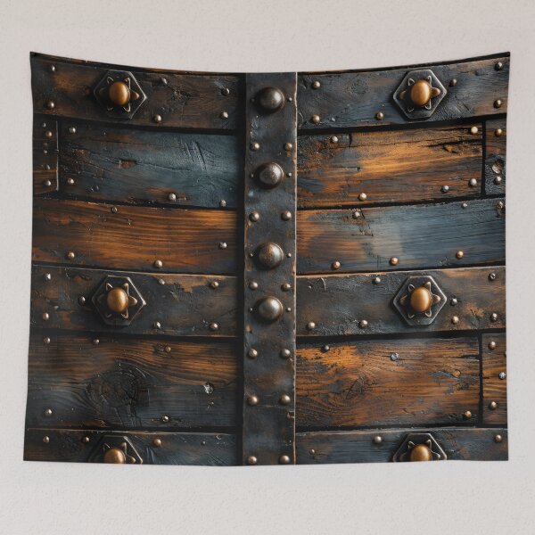 Item preview, Riveted Ironwood Panel designed and sold by Kaleidoscope Print.