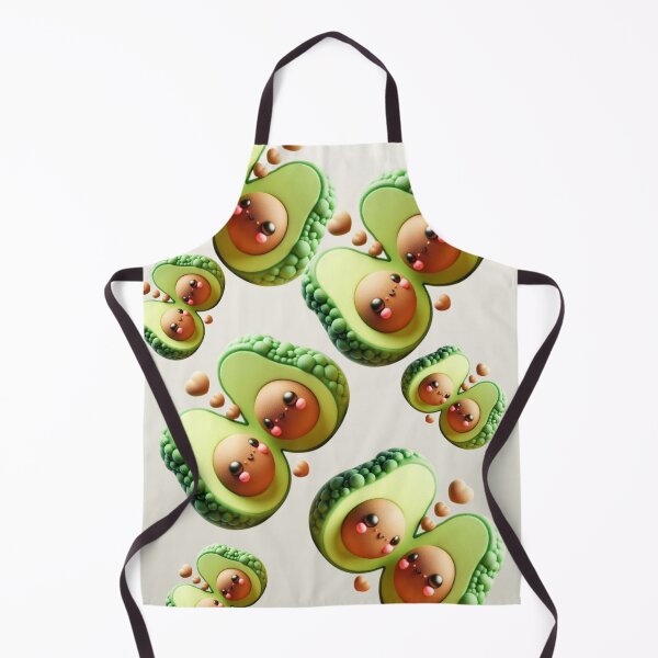 Item preview, 3D Puffy Avocado Couple Pattern: Kawaii Valentine's Day Medley designed and sold by HopeAndHustle.