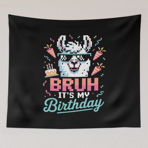 Item preview, Bruh Its My Birthday Boy Girl Family Party Bday Llama Pinata 6 designed and sold by MarryIsMonth.